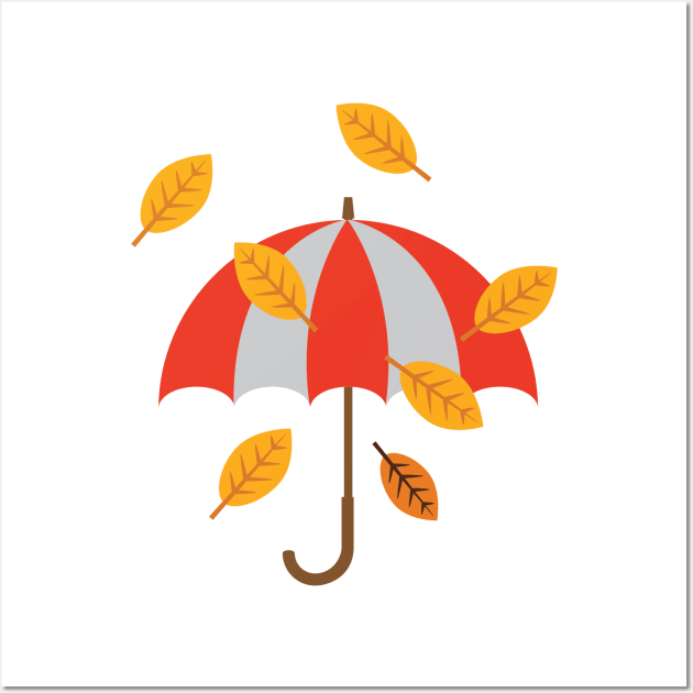 Raining Leaves Wall Art by SWON Design